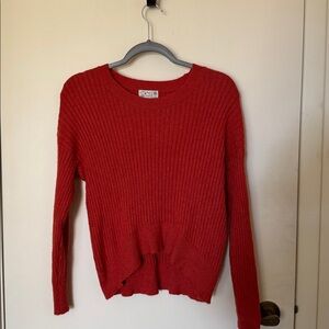 Poof! Vibrant orange Knit Top